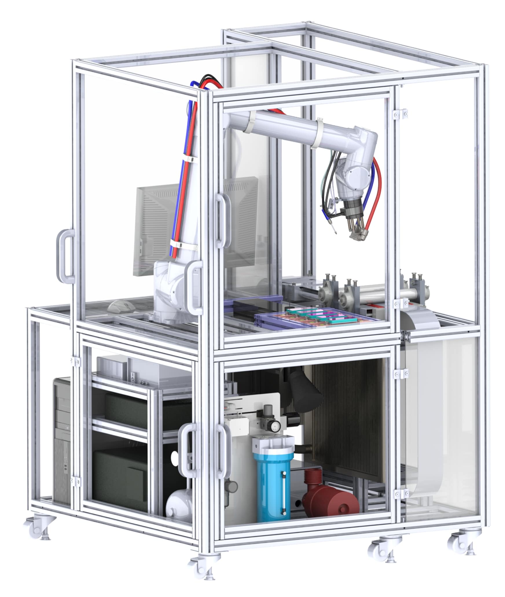 ULTRAMAN rig with UR10 and heated test station